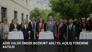 Ağrı Valisi Önder Bozkurt Adli Yıl Açılış Törenine Katıldı