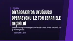 Diyarbakır’da Uyuğuucu Operasyonu 1.2 Ton Esrar Ele Geçirildi