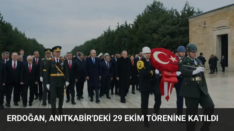 Erdoğan, Anıtkabir'deki 29 Ekim törenine katıldı