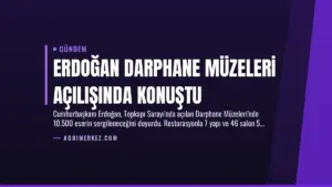 Erdoğan Darphane Müzeleri Açılışında Konuştu