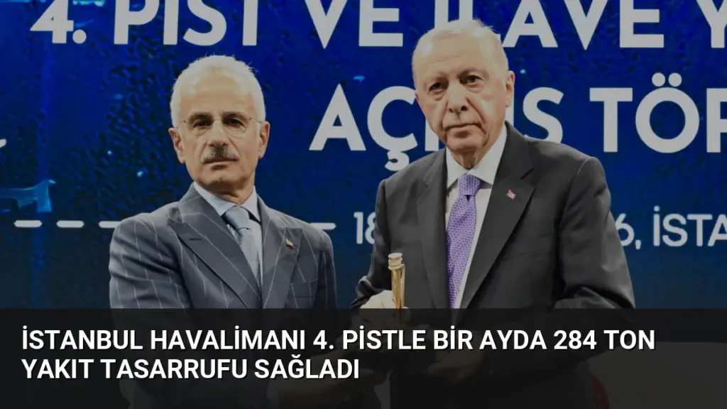 İstanbul Havalimanı 4. Pistle Bir Ayda 284 Ton Yakıt Tasarrufu Sağladı