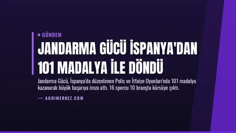 Jandarma Gücü İspanya'dan 101 Madalya ile Döndü