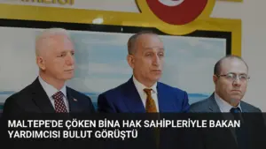 Maltepe’de Çöken Bina Hak Sahipleriyle Bakan Yardımcısı Bulut Görüştü
