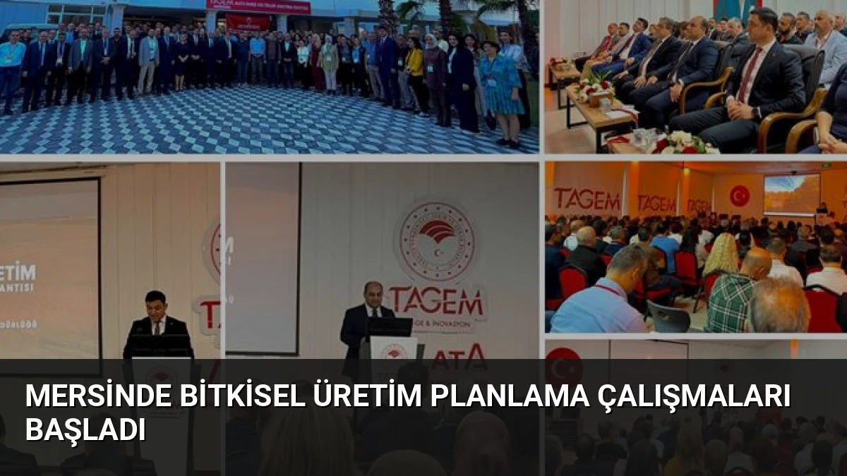 Mersinde Bitkisel Üretim Planlama Çalışmaları Başladı