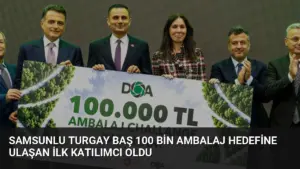 Samsunlu Turgay Baş 100 Bin Ambalaj Hedefine Ulaşan İlk Katılımcı Oldu