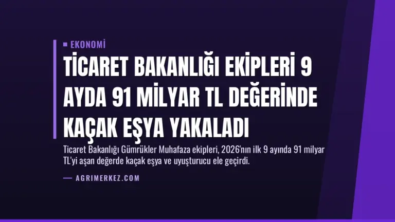 Ticaret Bakanlığı Ekipleri 9 Ayda 91 Milyar TL Değerinde Kaçak Eşya Yakaladı