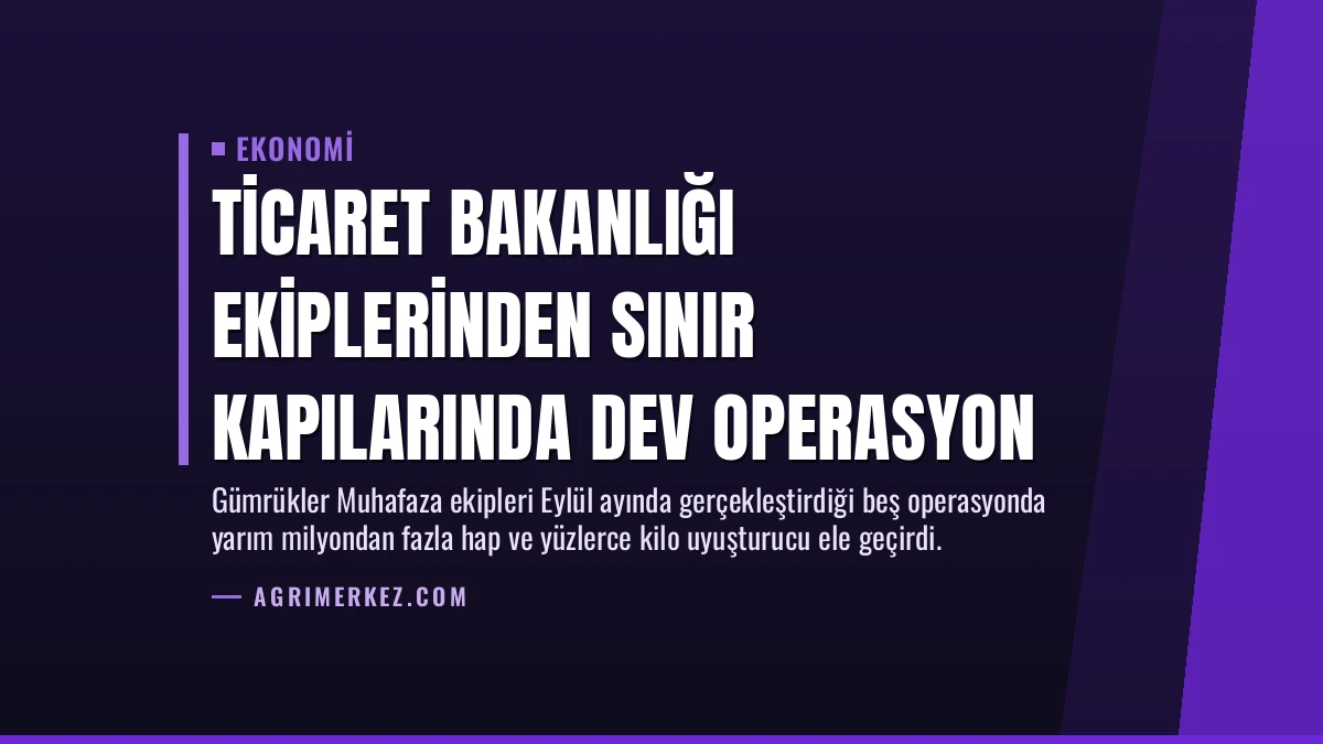 Ticaret Bakanlığı Ekiplerinden Sınır Kapılarında Dev Operasyon