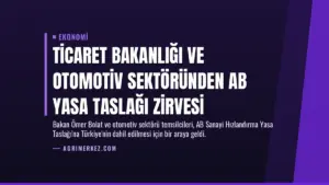 Ticaret Bakanlığı ve Otomotiv Sektöründen AB Yasa Taslağı Zirvesi