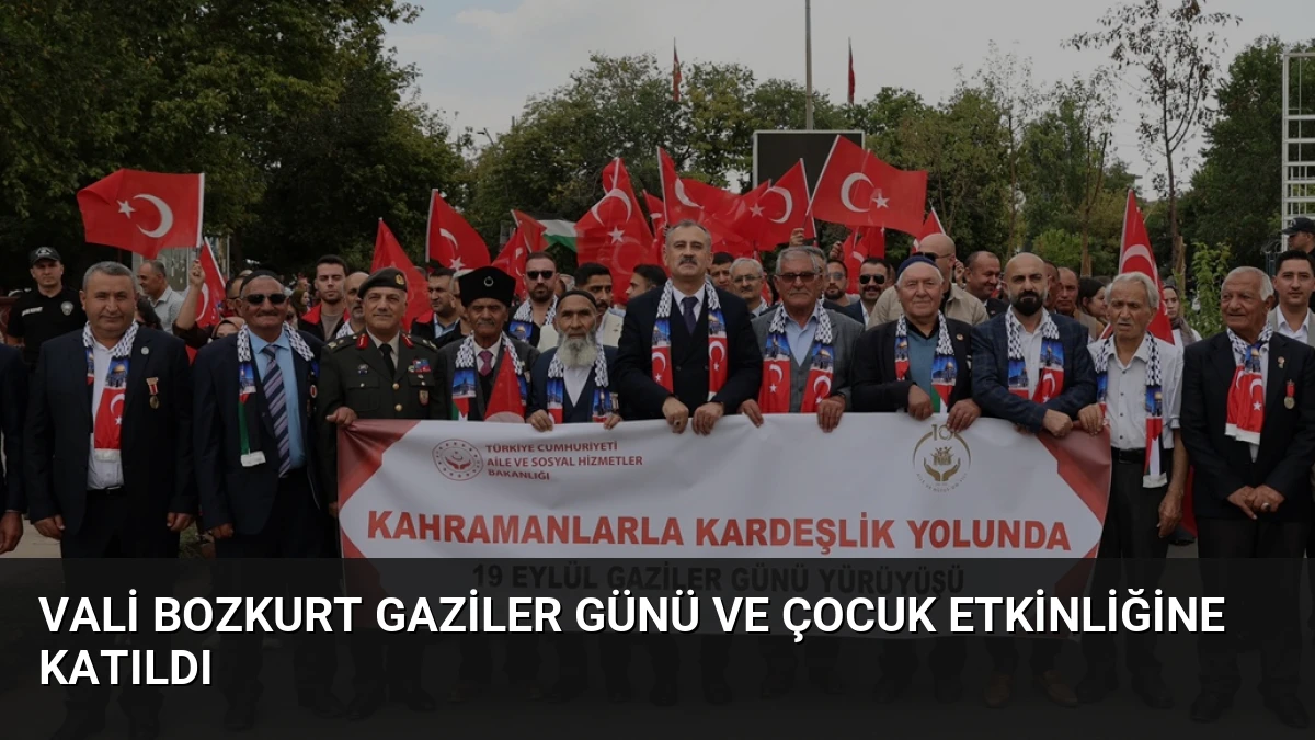 Vali Bozkurt Gaziler Günü ve Çocuk Etkinliğine Katıldı