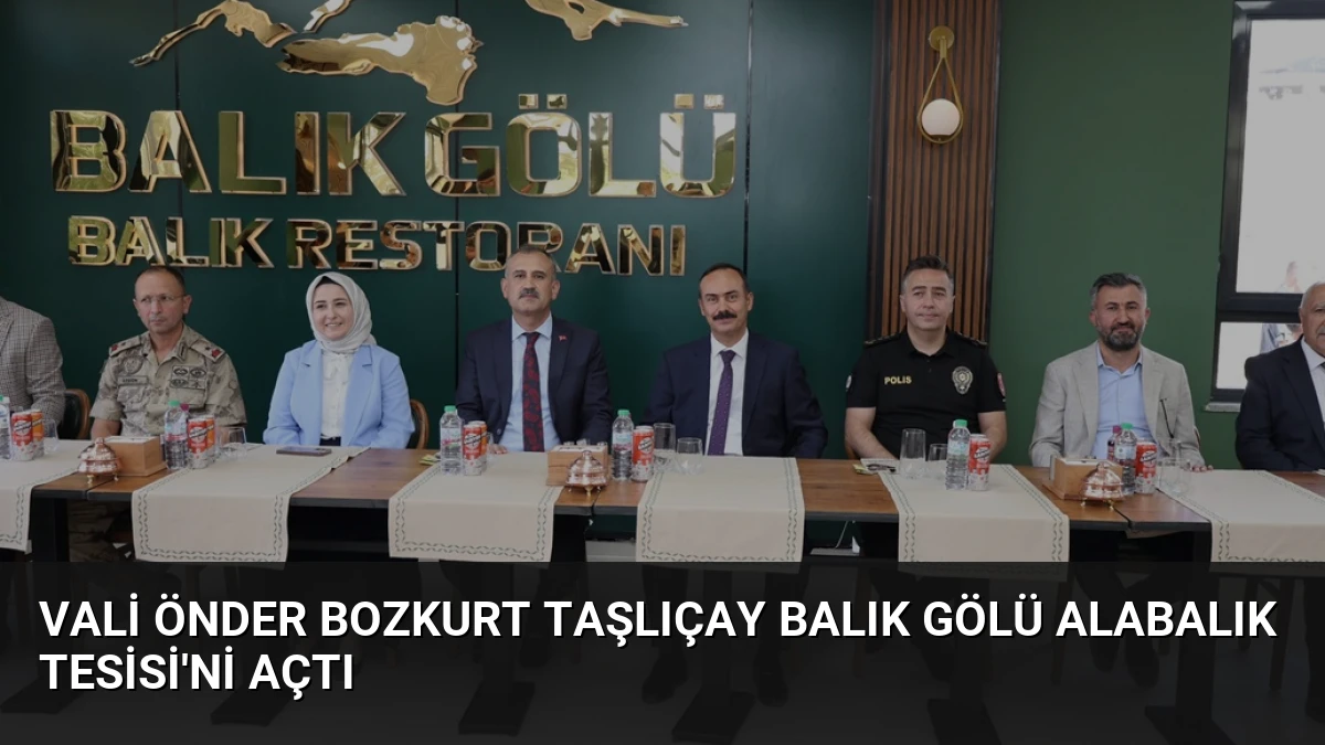 Vali Önder Bozkurt Taşlıçay Balık Gölü Alabalık Tesisi’ni Açtı